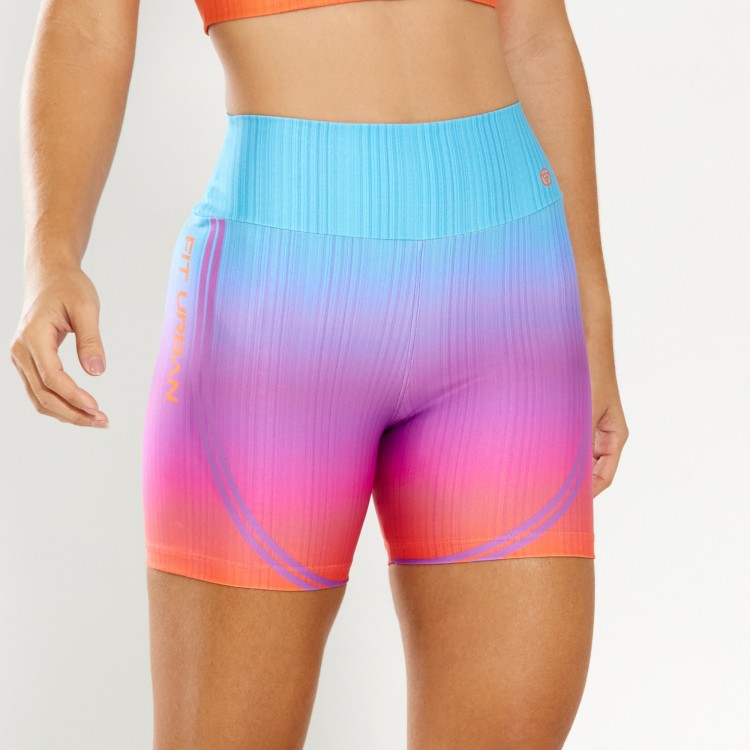 Short Fitness Digital Sunset