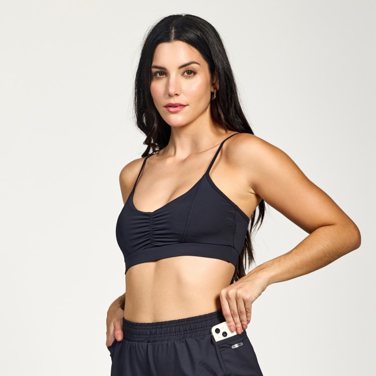 Top Fitness Poliamida Equilíbrio Preto