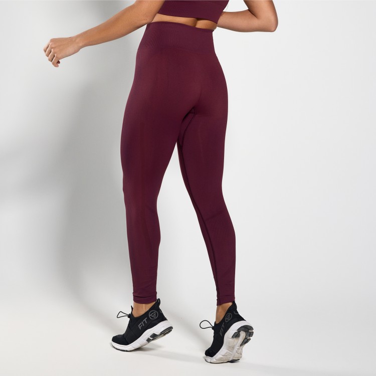 Calça Legging Fitness Seamless Up Marsala