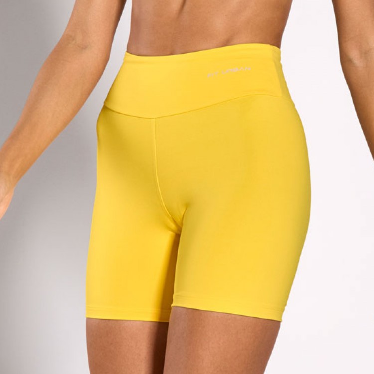 Short Fitness Poliamida Amarelo